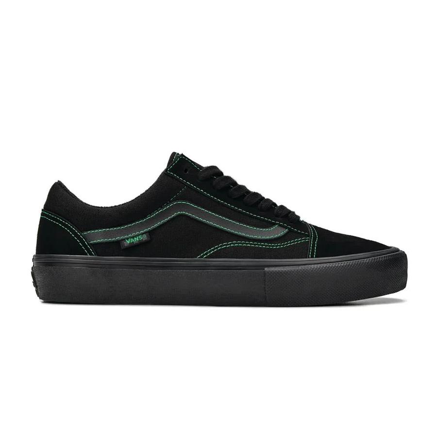 Vans Skate Old Skool - Black / Black / Green