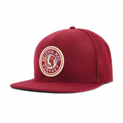 Brixton Rival Snapback - Burgundy / Cream 