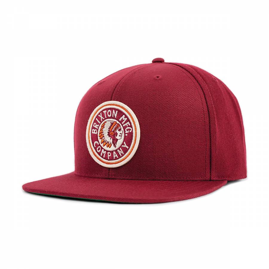 Brixton Rival Snapback - Burgundy / Cream 