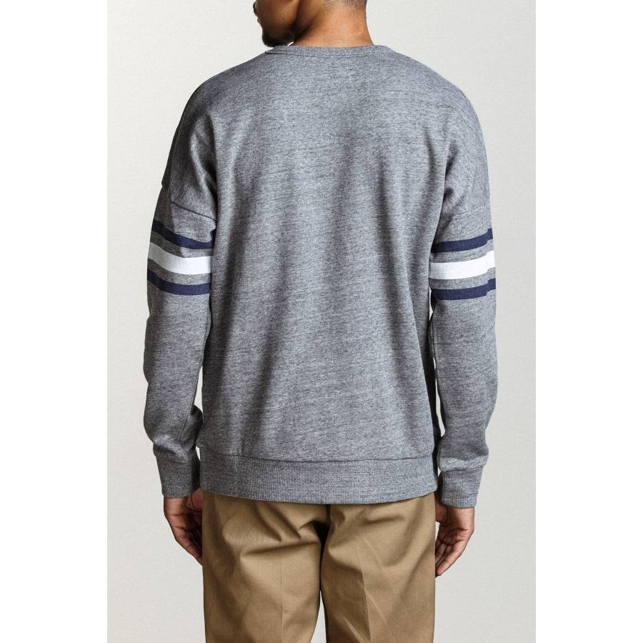 Brixton Barton Crew Fleece - Heather Grey