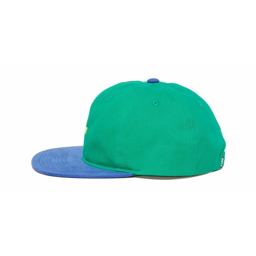 Obey 90's Jumble Snapback - Green / Deep Blue
