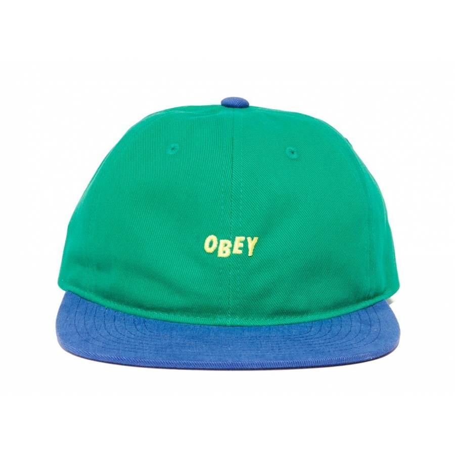 Obey 90's Jumble Snapback - Green / Deep Blue