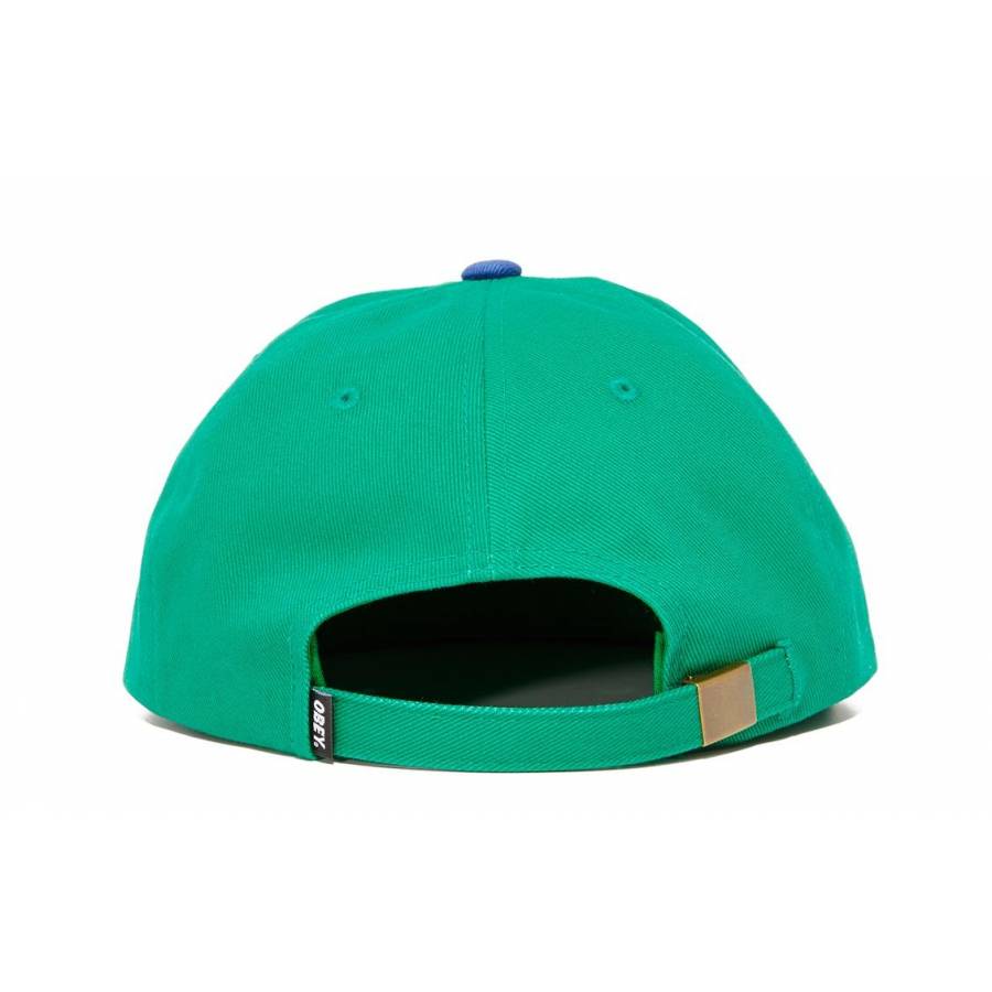 Obey 90's Jumble Snapback - Green / Deep Blue