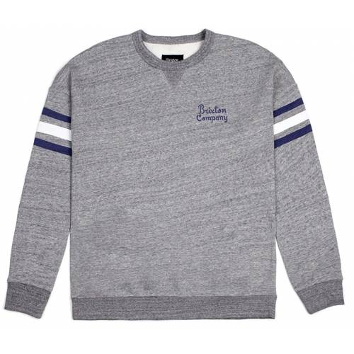 Brixton Barton Crew Fleece - Heather Grey