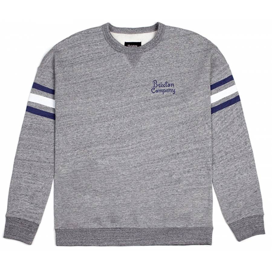 Brixton Barton Crew Fleece - Heather Grey