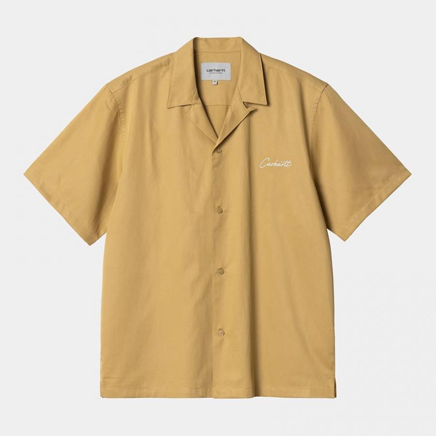 Carhartt WIP S/S Delray Shirt – Bourbon / Wax