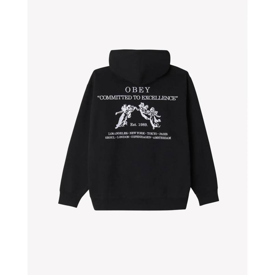 Obey Excellence Pullover Hoodie – Black